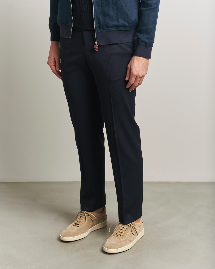 Men | Sneakers | Kiton | Classic Suede Sneakers Sand