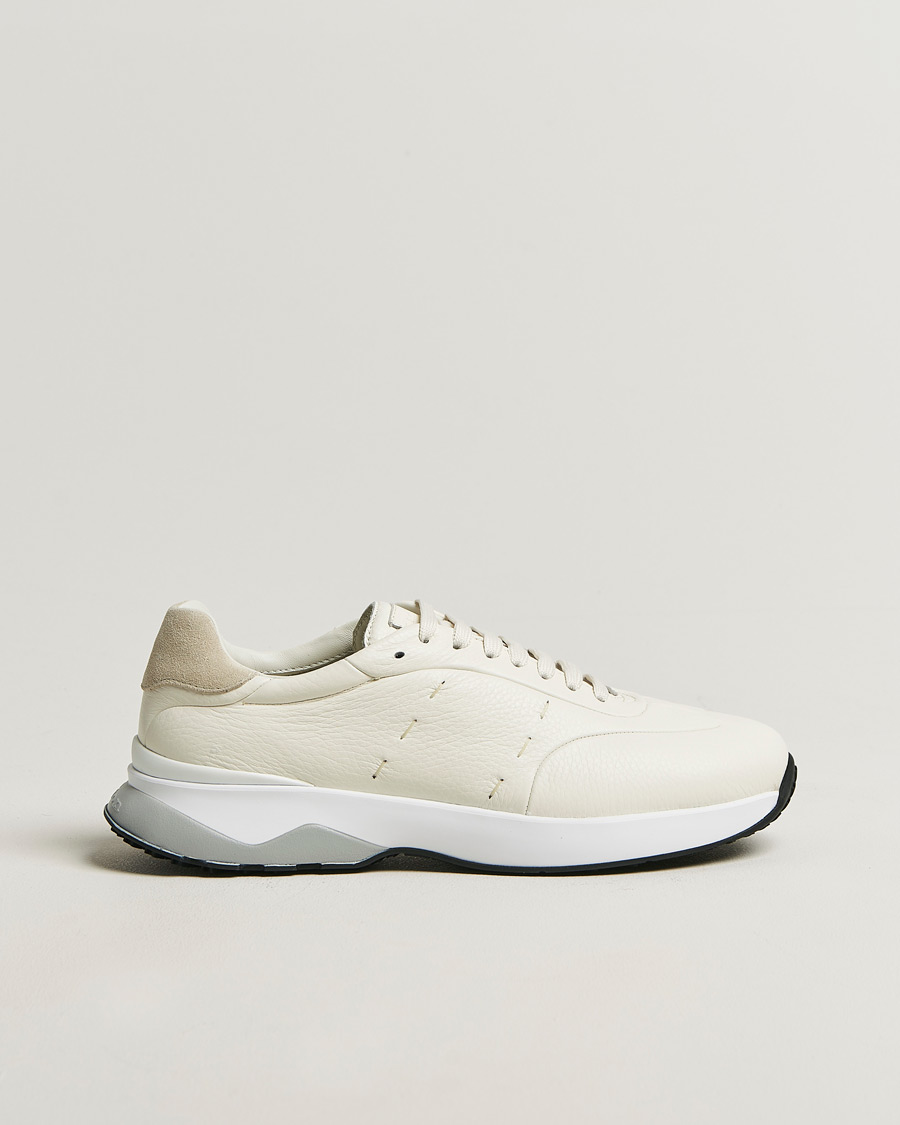 Men | Sneakers | Kiton | Deerskin Running Sneakers White
