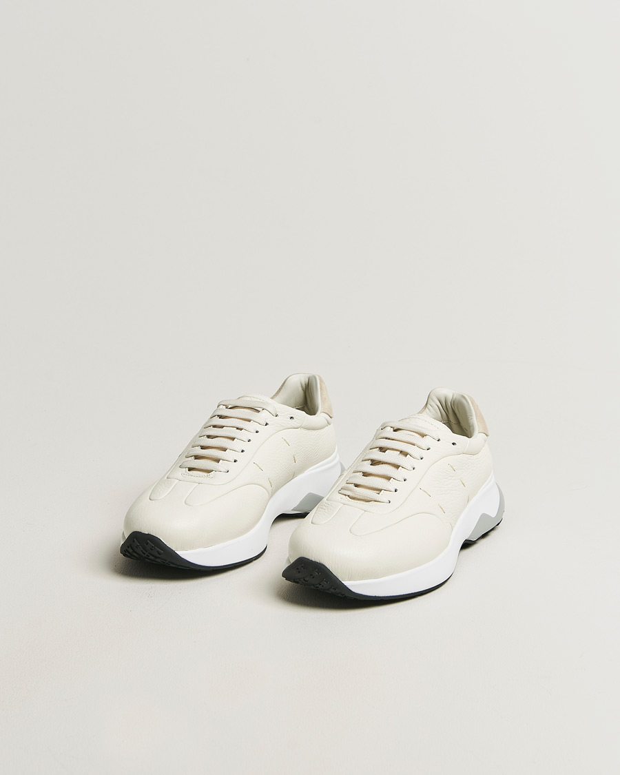 Men | Sneakers | Kiton | Deerskin Running Sneakers White