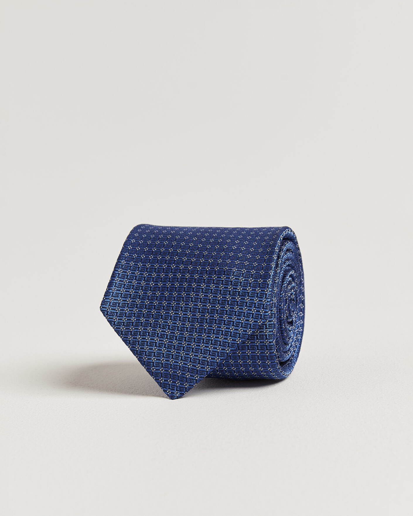 Men | Ties | Kiton | Micro Structure Silk Tie Navy