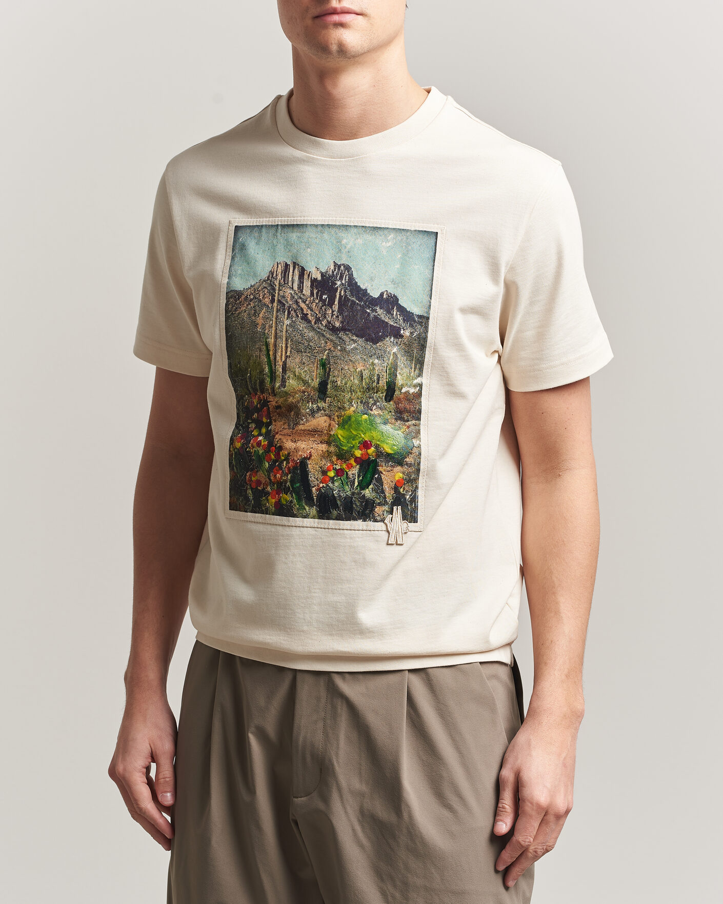 Men | T-Shirts | Moncler Grenoble | Mountain Print T-Shirt Off White