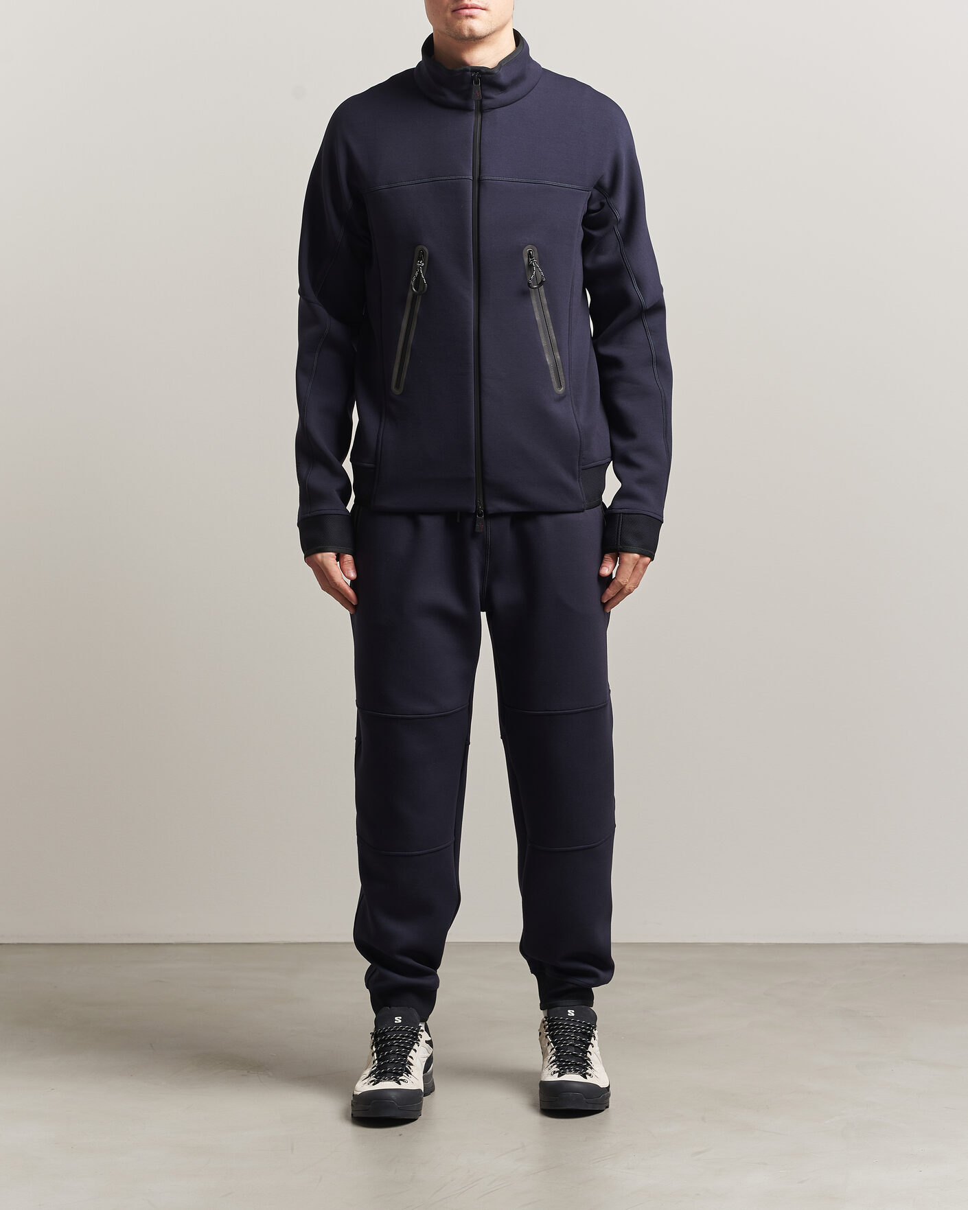 Moncler Grenoble Zip Up Cardigan Navy at CareOfCarl.com