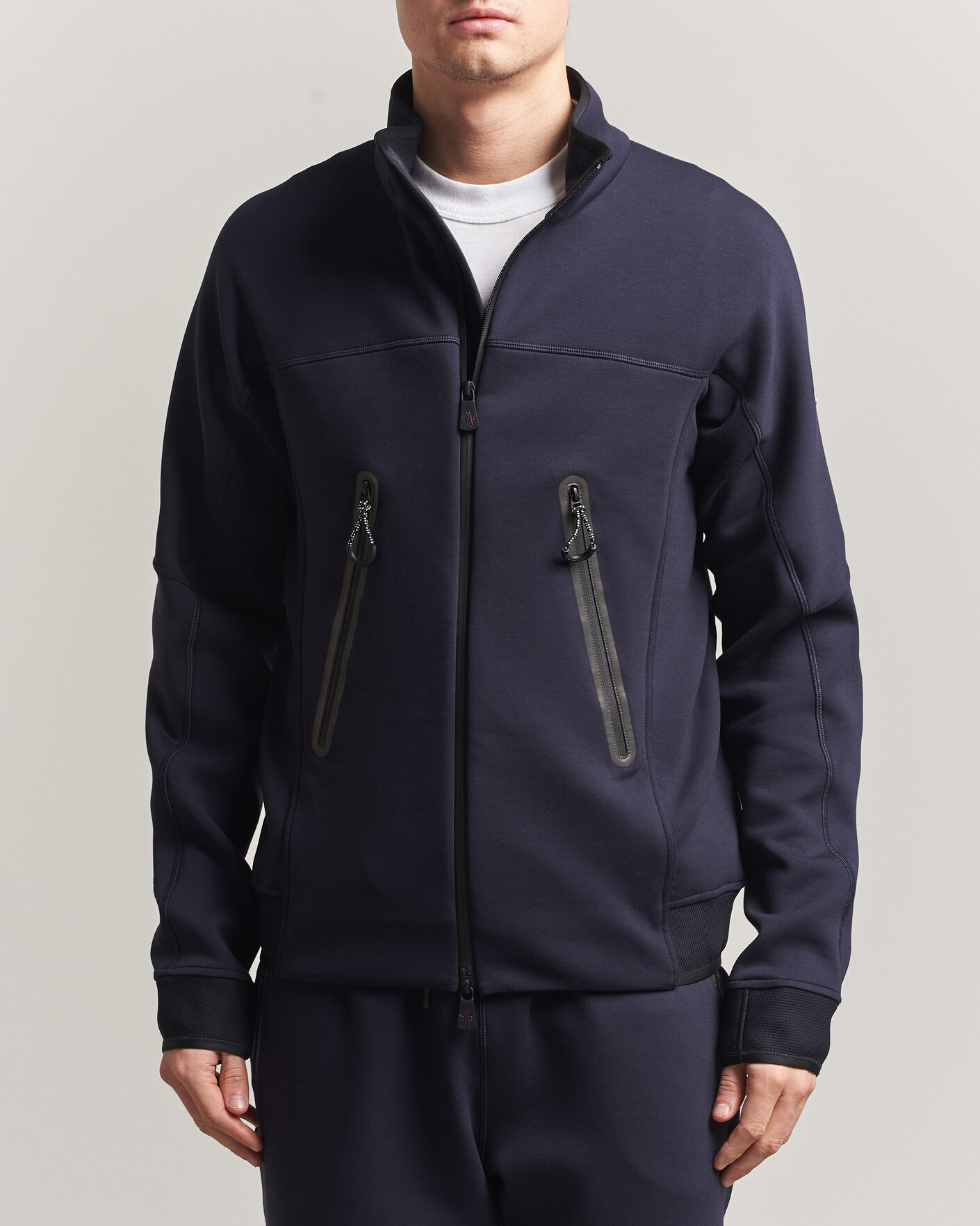 Men | Sweaters & Knitwear | Moncler Grenoble | Zip Up Cardigan Navy