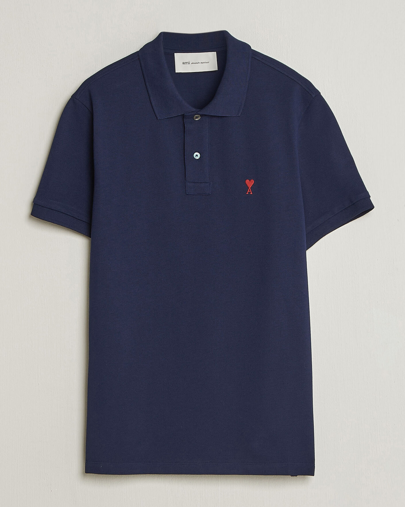 Men | Polo Shirts | AMI | Heart Logo Polo Navy
