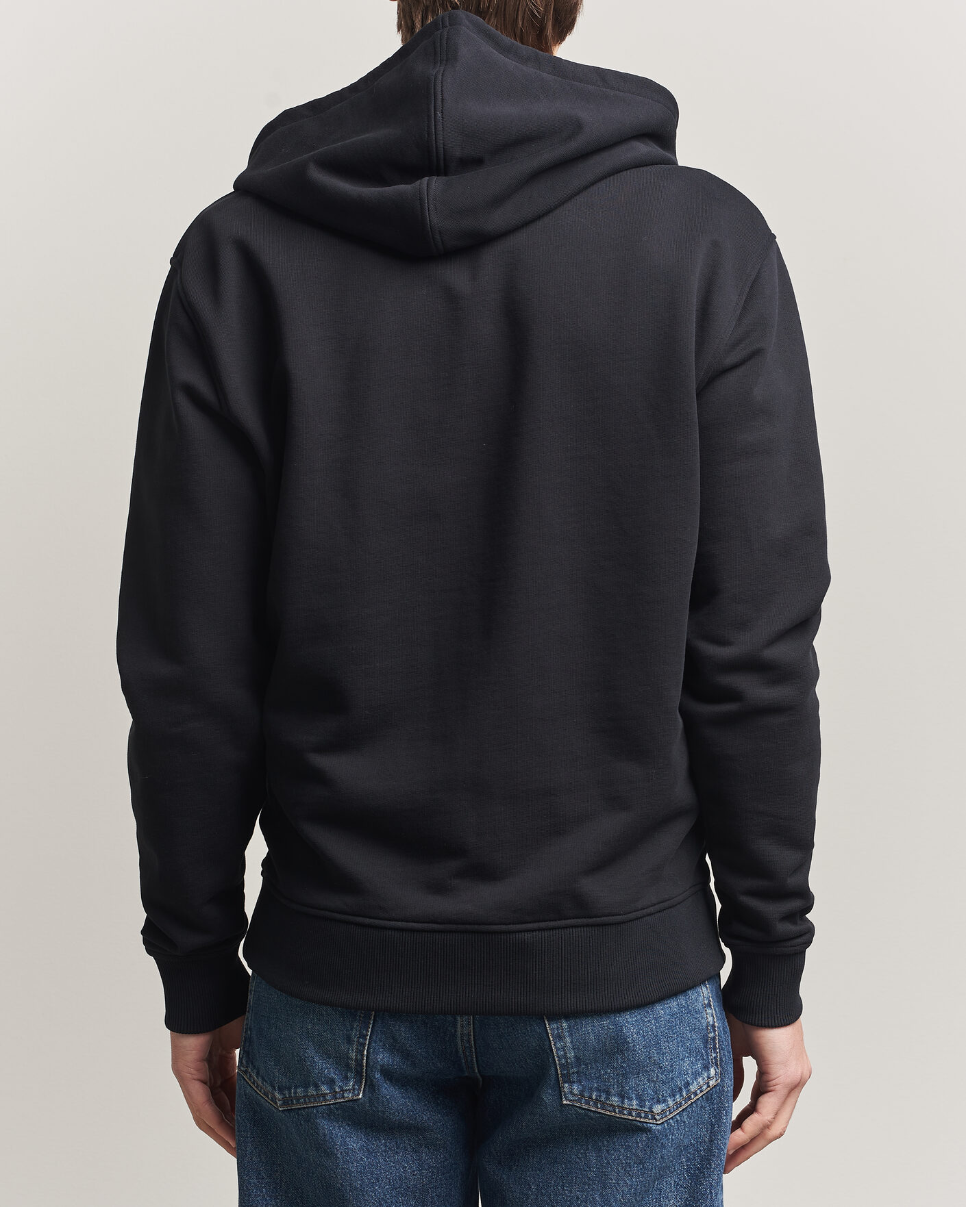 Men | Sweaters & Knitwear | AMI | Heart Logo Full Zip Hoodie Black