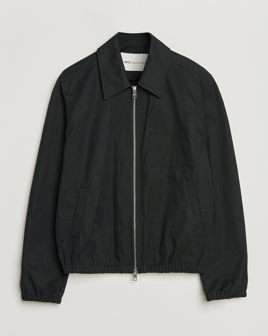 Men | Coats & Jackets | AMI | Zipped Jacket Black