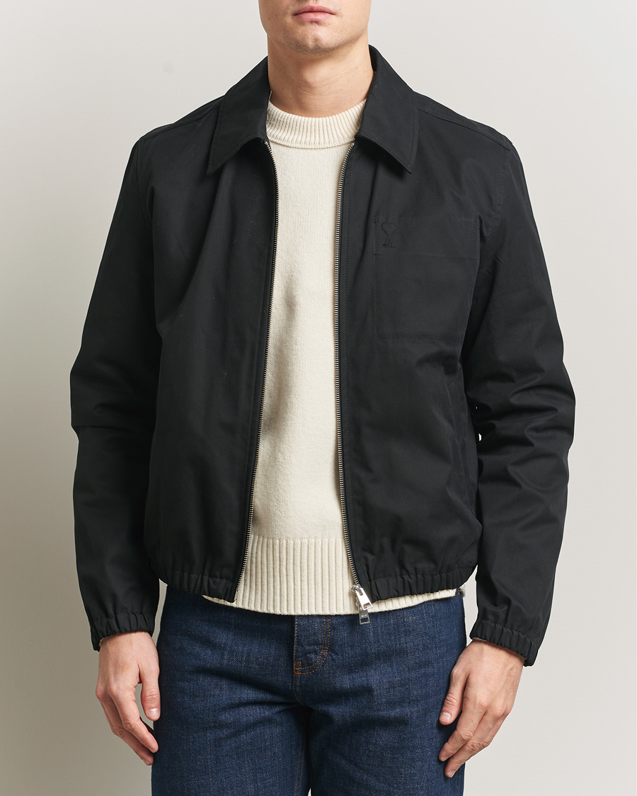 Men | Coats & Jackets | AMI | Zipped Jacket Black