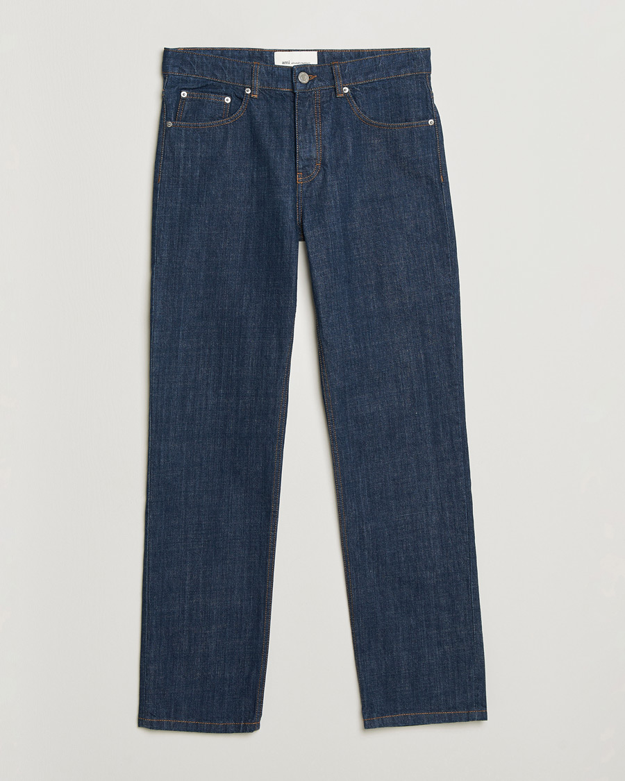 Men | Trousers | AMI | Classic Fit Jeans Indigo