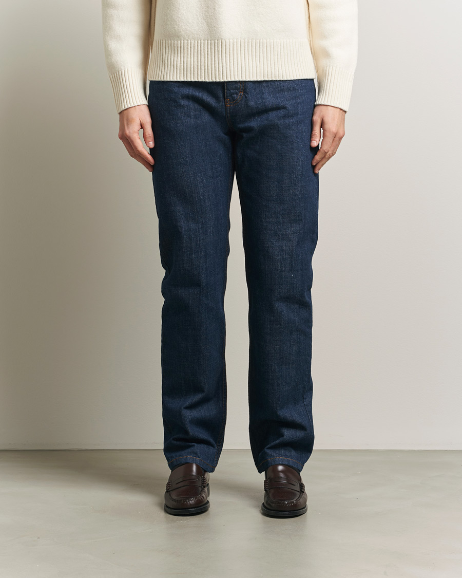 Men | Trousers | AMI | Classic Fit Jeans Indigo