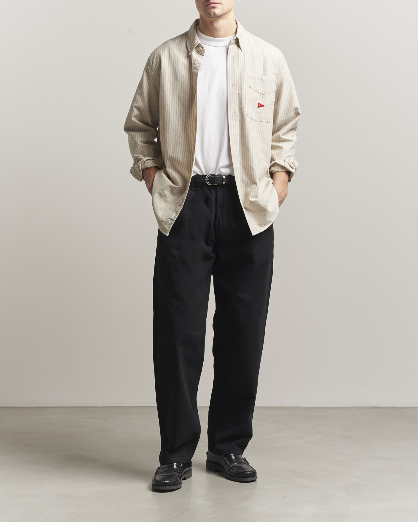 Men | Trousers | Forét | Clay Twill Pants Black