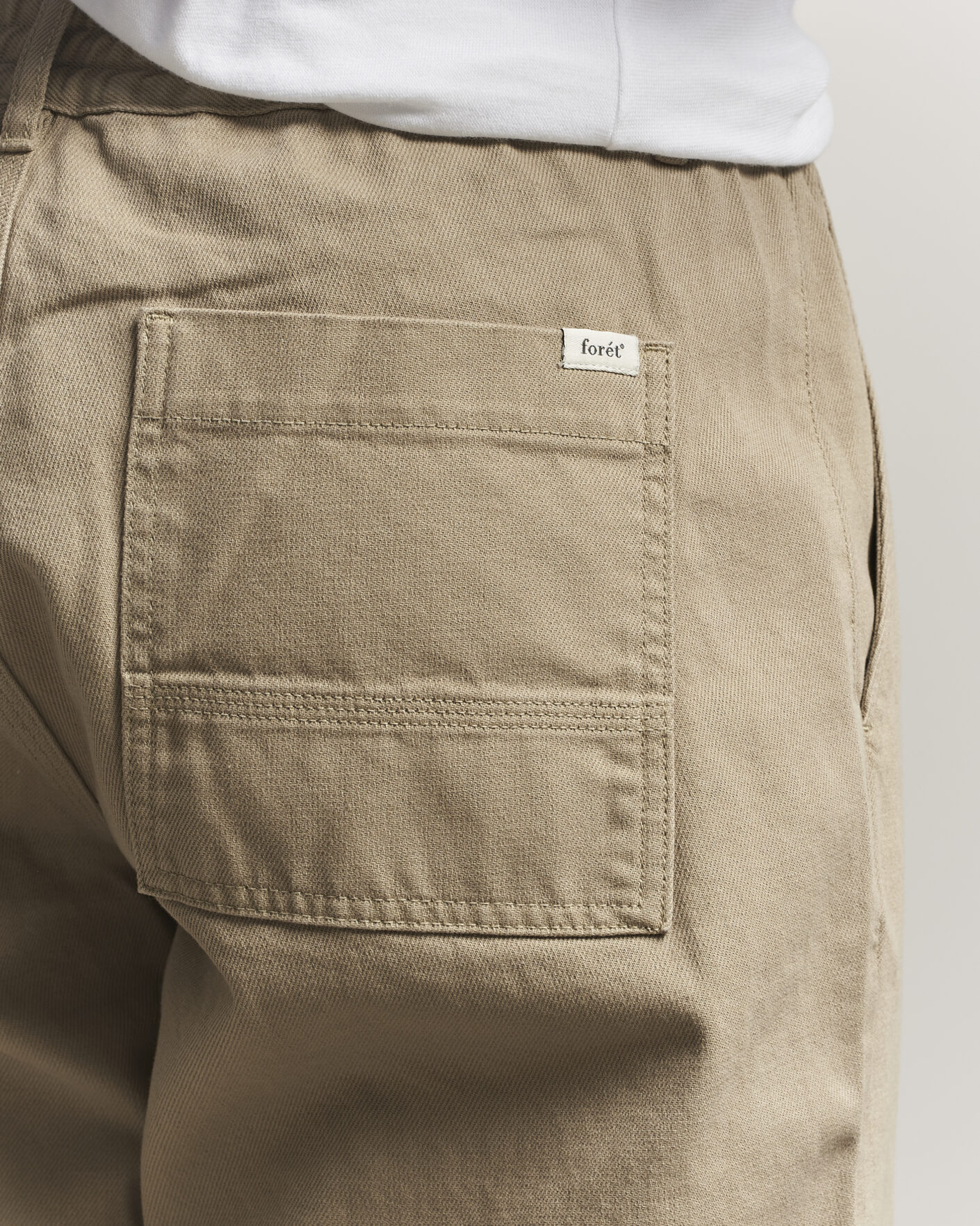 Men | Trousers | Forét | Clay Twill Pants Khaki