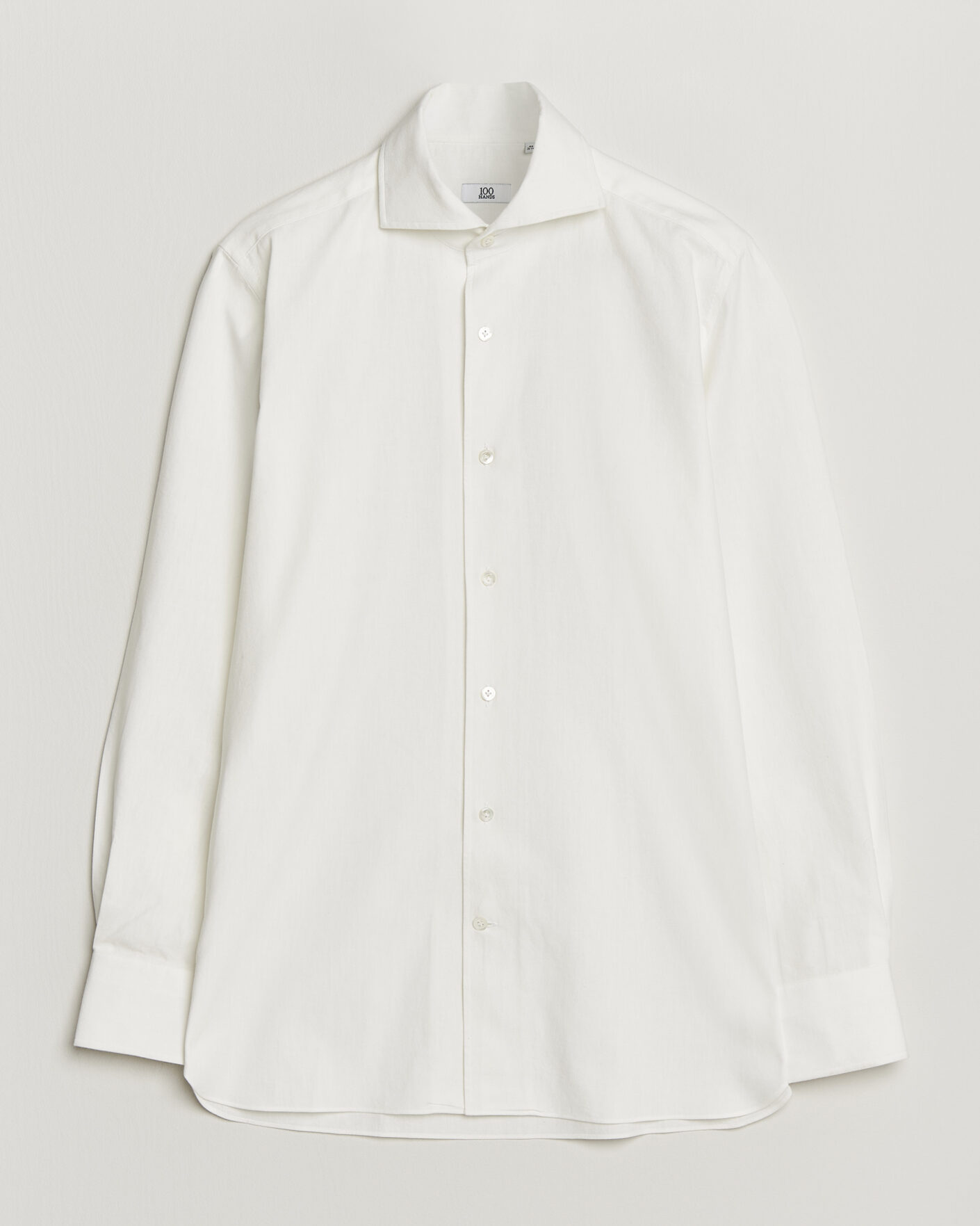 Men | Shirts | 100Hands | Washed Japanese Denim Shirt Off White
