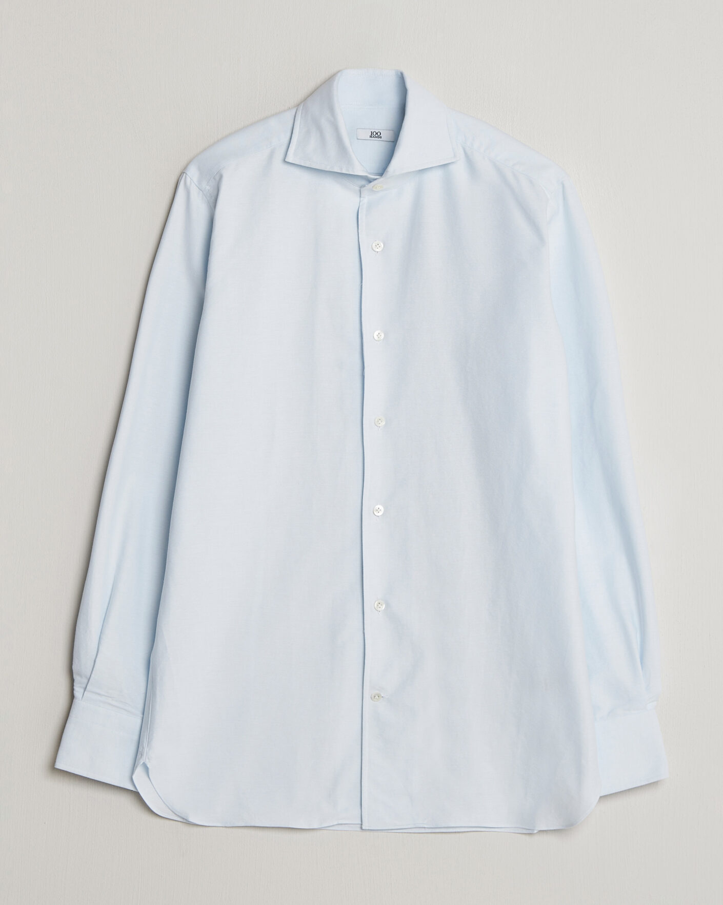 Men | Shirts | 100Hands | Washed Oxford Shirt Light Blue