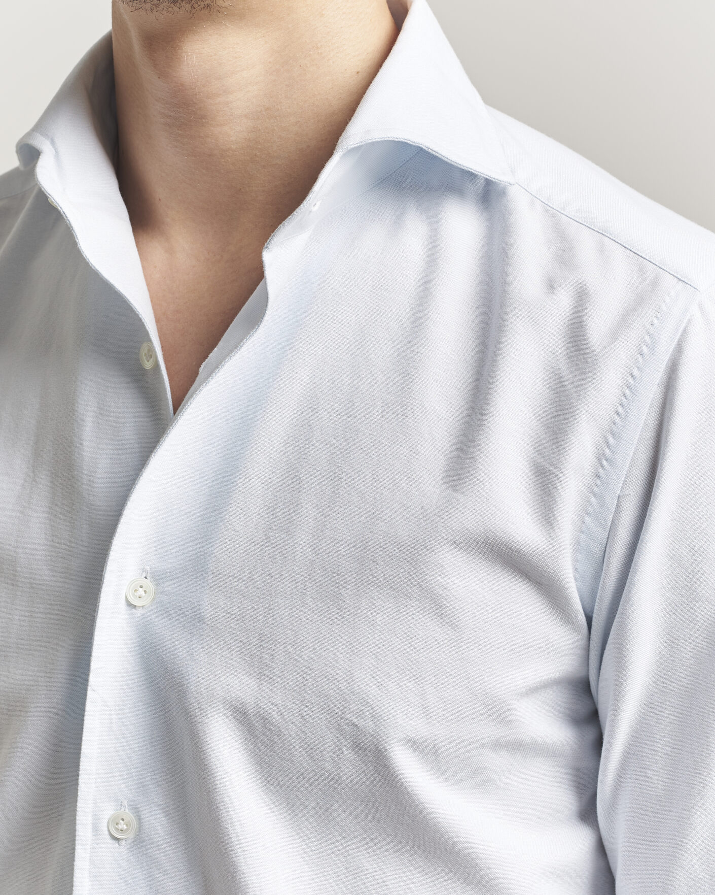 Men | Shirts | 100Hands | Washed Oxford Shirt Light Blue