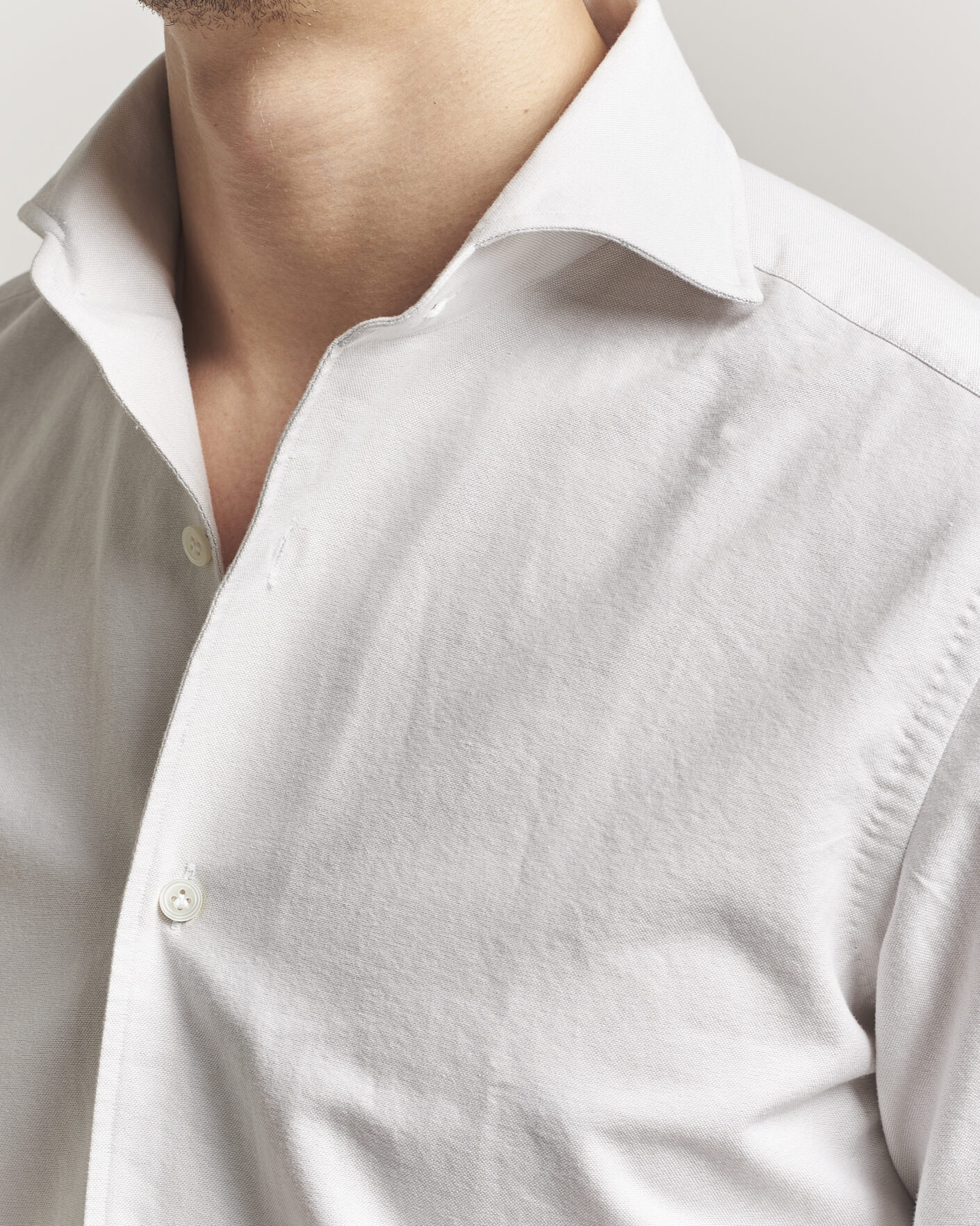 Men | Shirts | 100Hands | Washed Oxford Shirt Grey