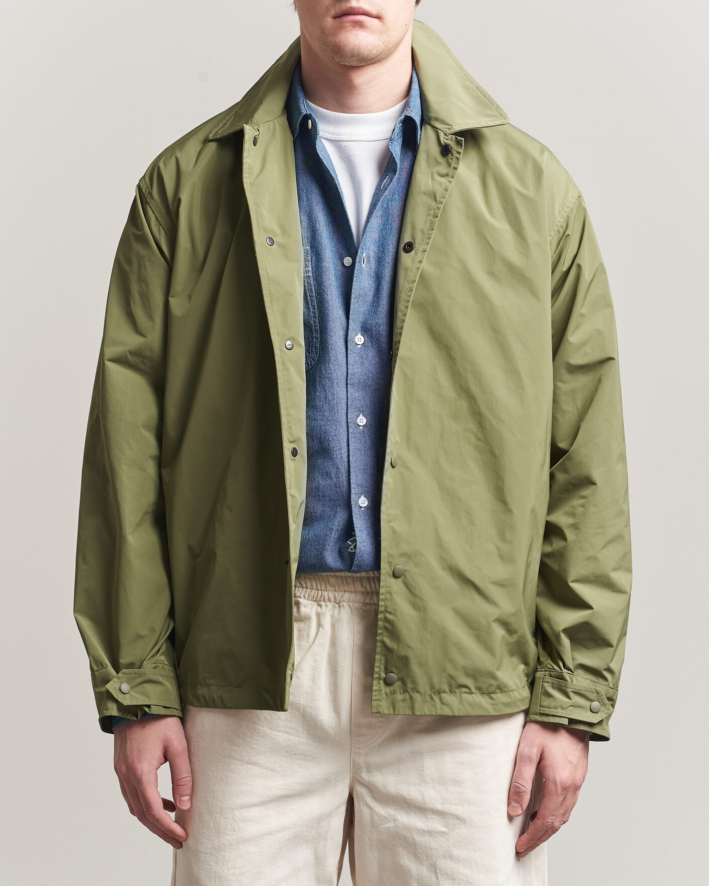 Men | Coats & Jackets | Aspesi | Pollard Varsity Jacket Olive