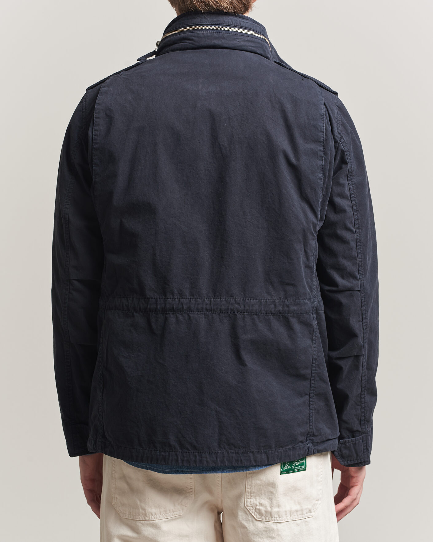 Men | Coats & Jackets | Aspesi | Washed Cotton Field Jacket Navy