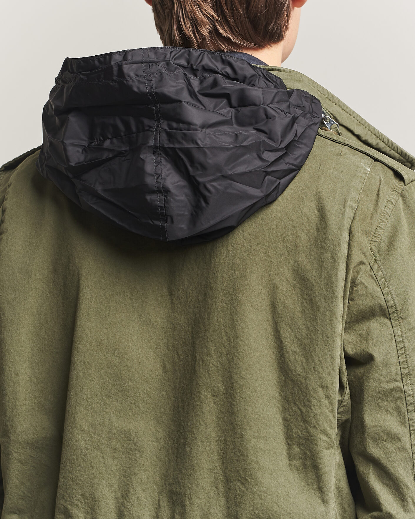 Men | Coats & Jackets | Aspesi | Washed Cotton Field Jacket Military