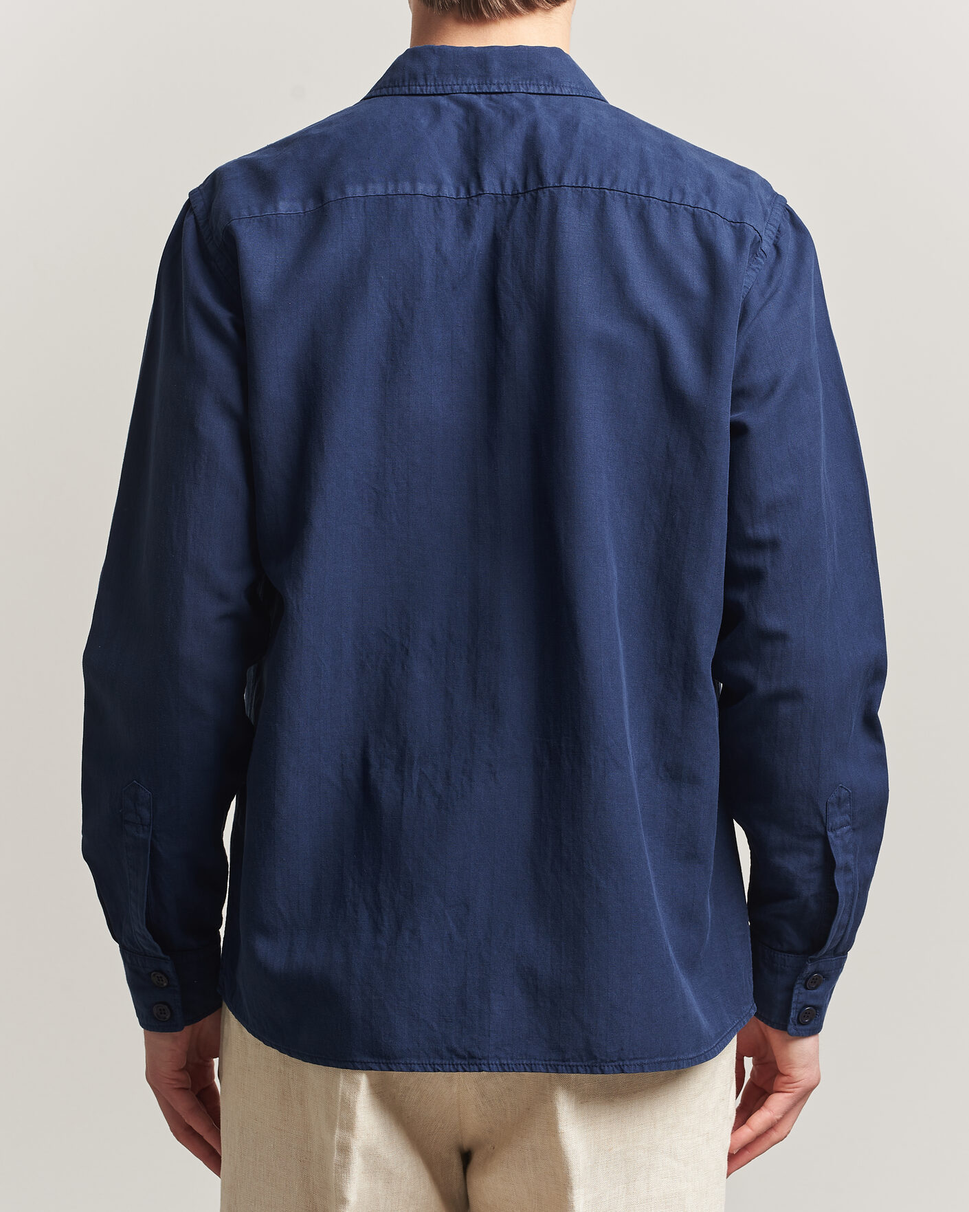 Men | Shirts | Aspesi | Double Pocket Overshirt Navy