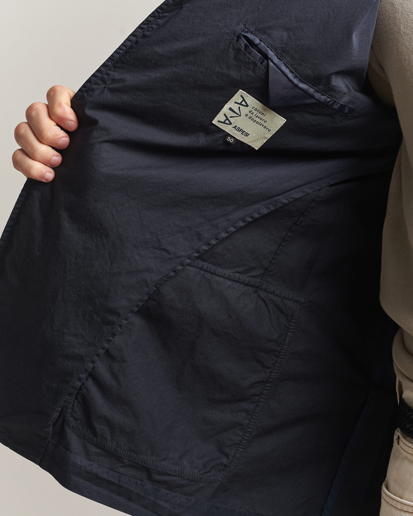 Men | Blazers | Aspesi | Cotton Blazer Navy