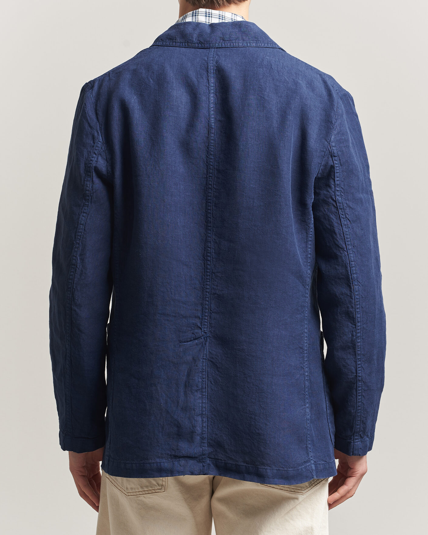Men | Blazers | Aspesi | Samuraki Linen Blazer Navy