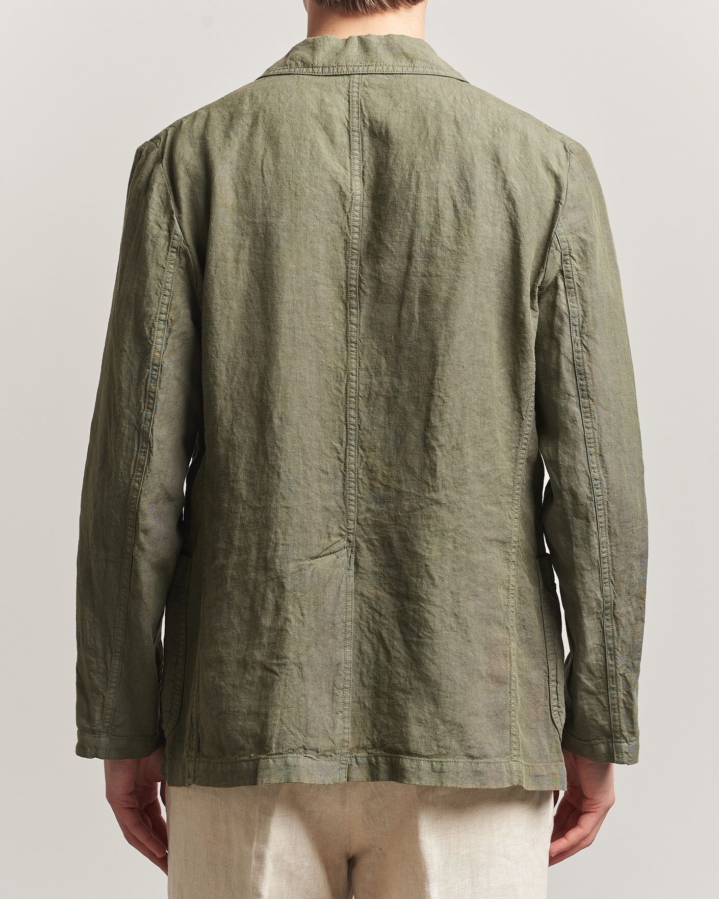 Men | Blazers | Aspesi | Samuraki Linen Blazer Military