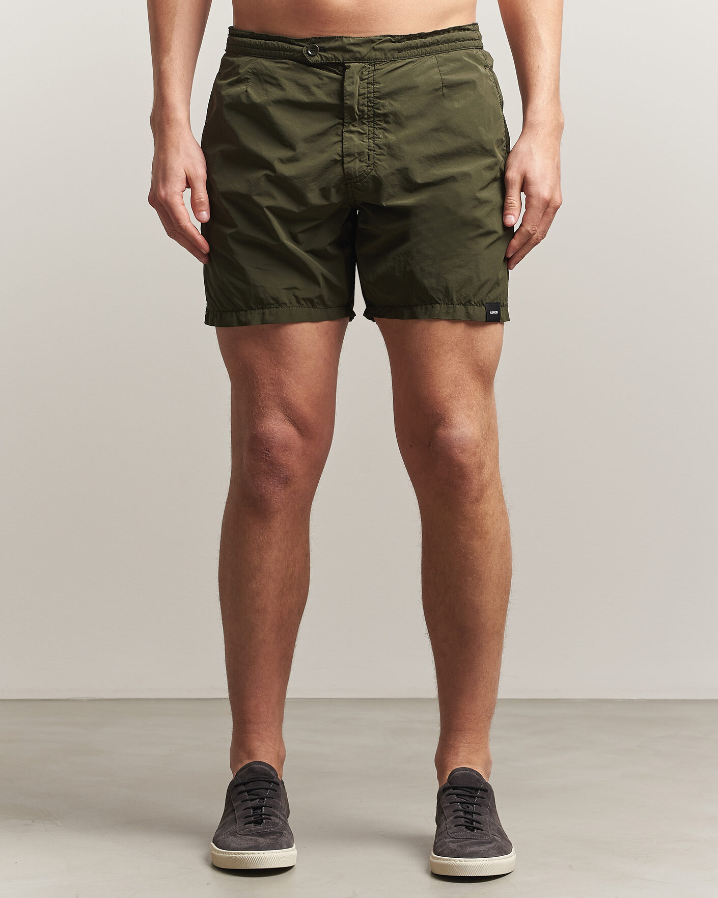 Men | Swimwear | Aspesi | Caprese Nylon Swim Trunks Military