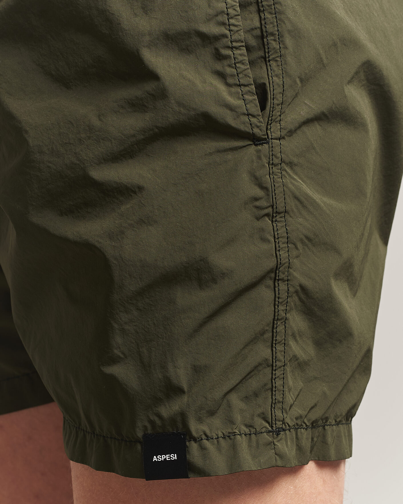 Men | Swimwear | Aspesi | Caprese Nylon Swim Trunks Military