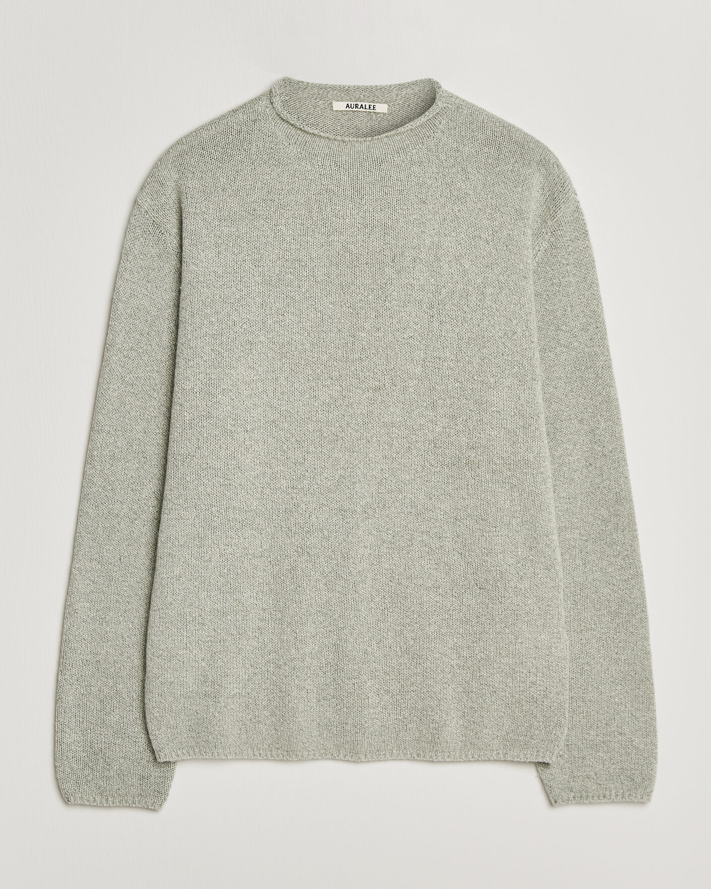 Men | Sweaters & Knitwear | Auralee | Cashmere/Silk Crew Neck Mint Melange
