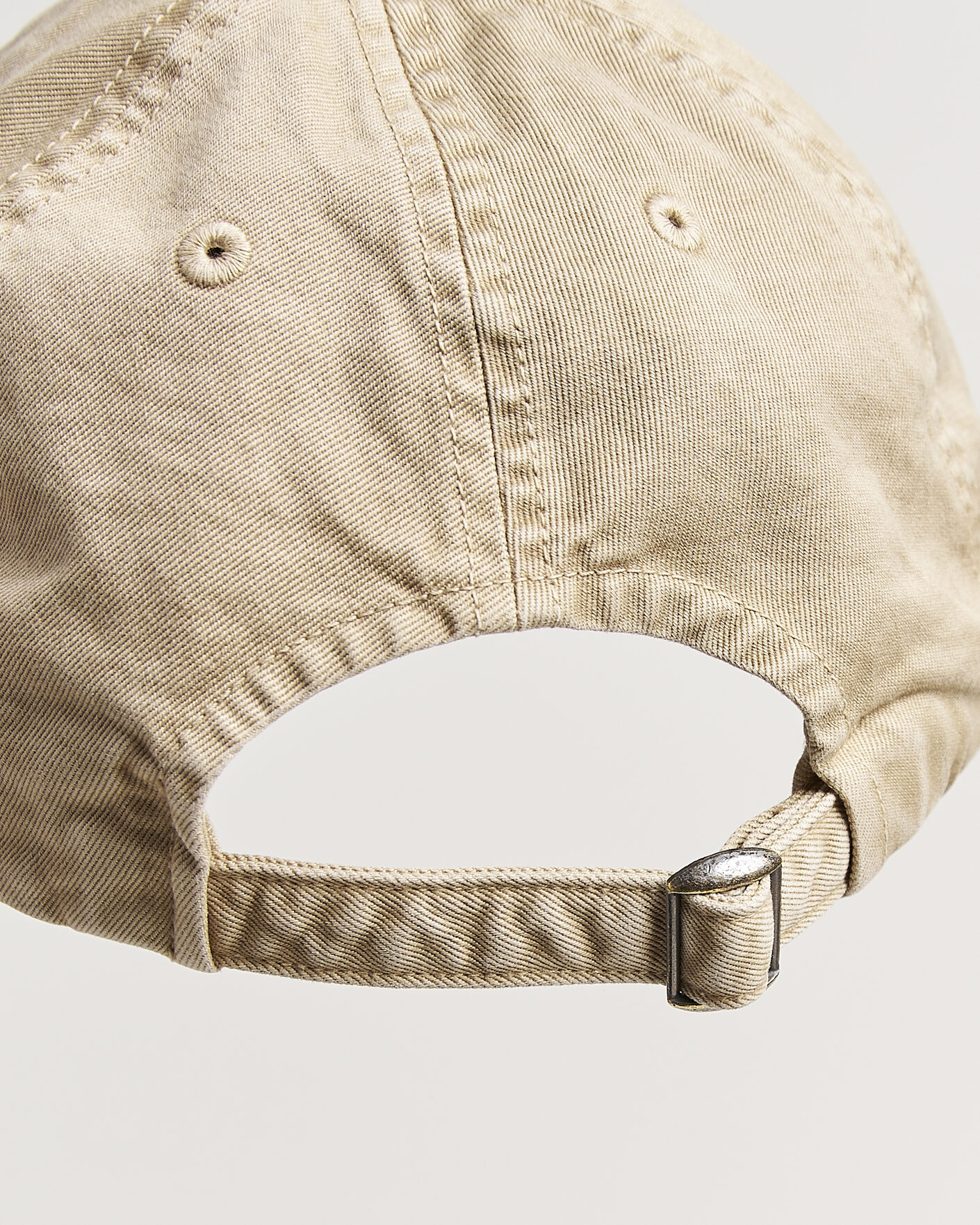 Auralee Garment Dyed Finx Baseball Cap Light Beige at CareOfCarl.com
