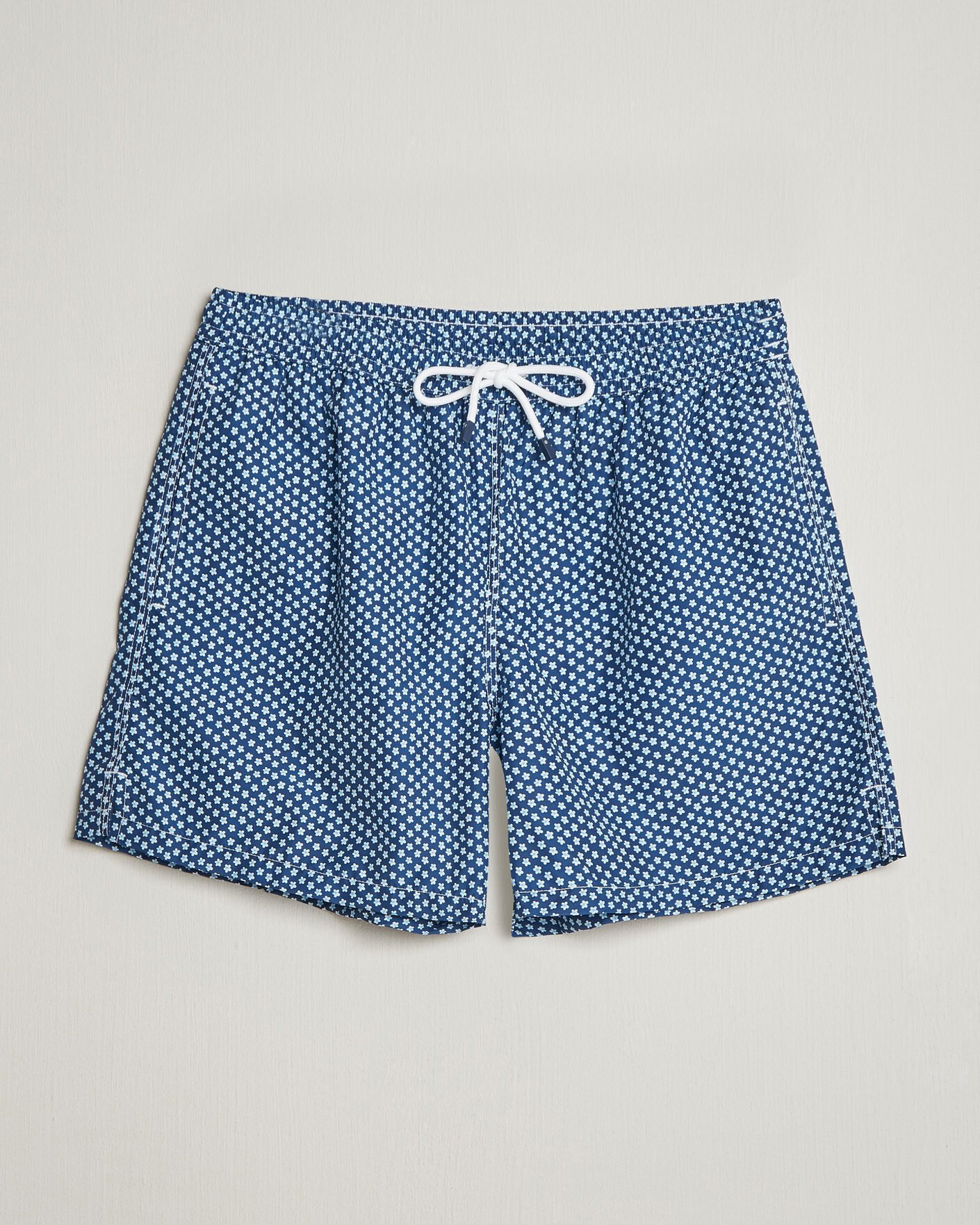 Men | Swimwear | Fedeli | Madeira Swim Trunk Blue Flowers