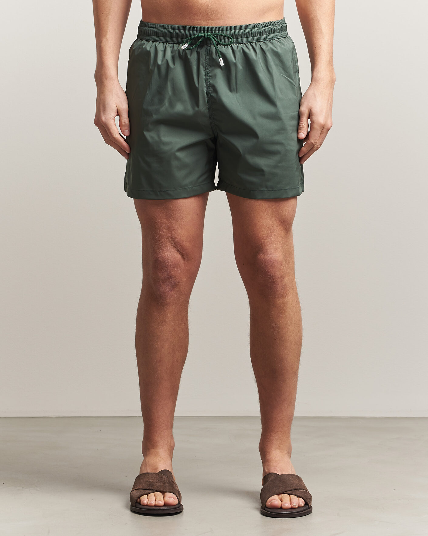 Fedeli Madeira Swim Trunk Dark Green at CareOfCarl.com