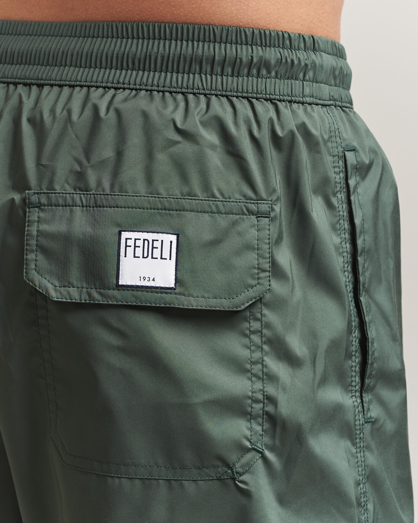 Fedeli Madeira Swim Trunk Dark Green at CareOfCarl.com