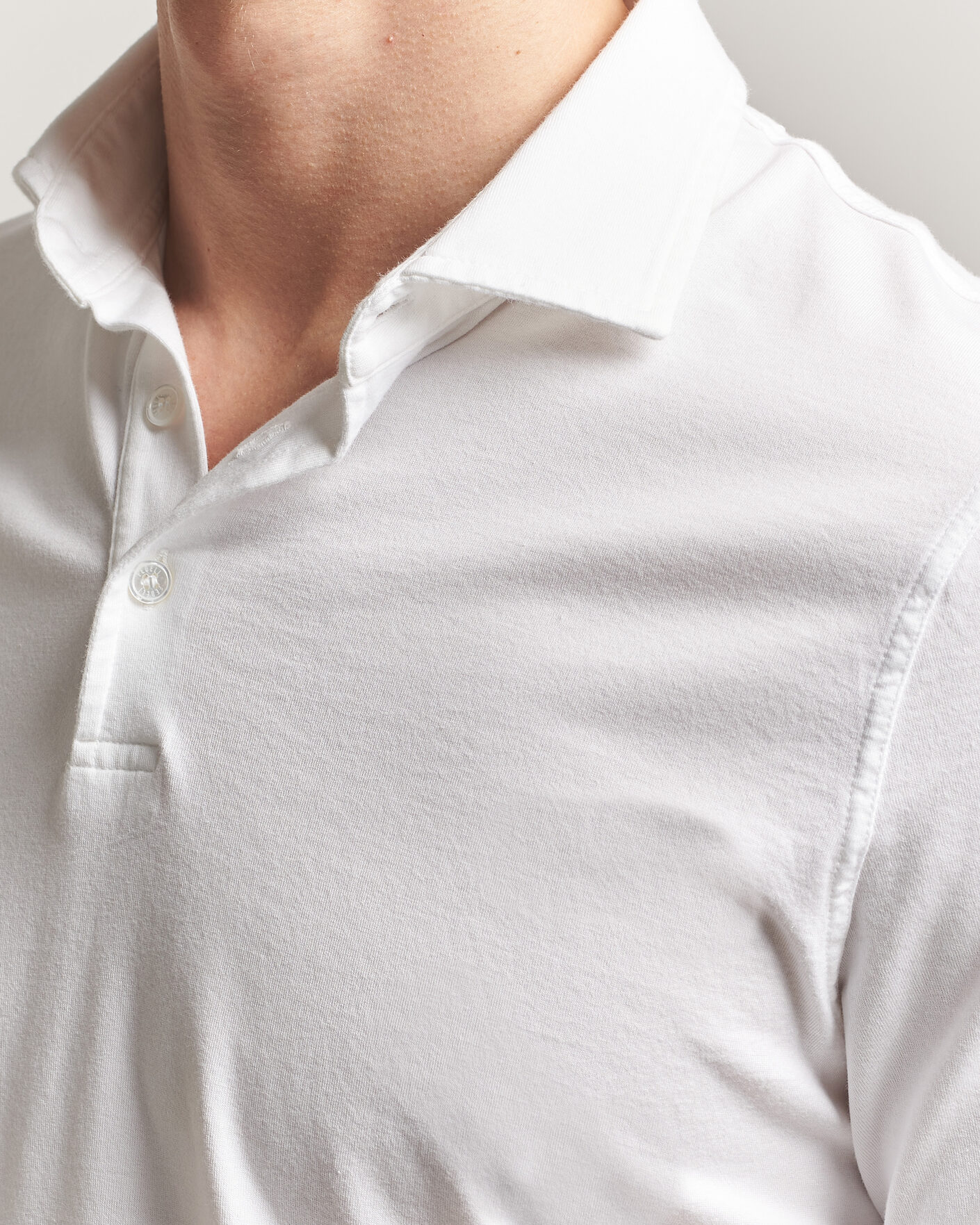 Men | Polo Shirts | Fedeli | Zero Organic Cotton Polo White