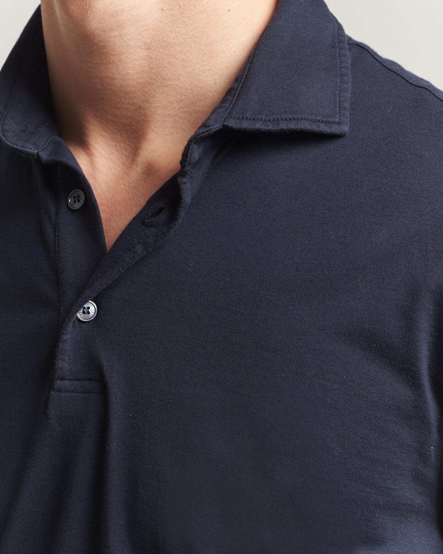 Men | Polo Shirts | Fedeli | Zero Organic Cotton Polo Navy