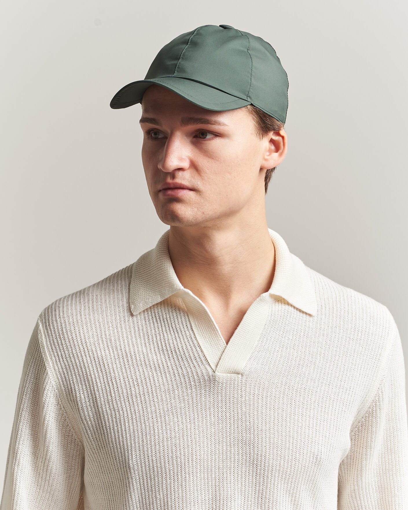 Men | Hats & Caps | Fedeli | Airstop Land Cap Dark Green