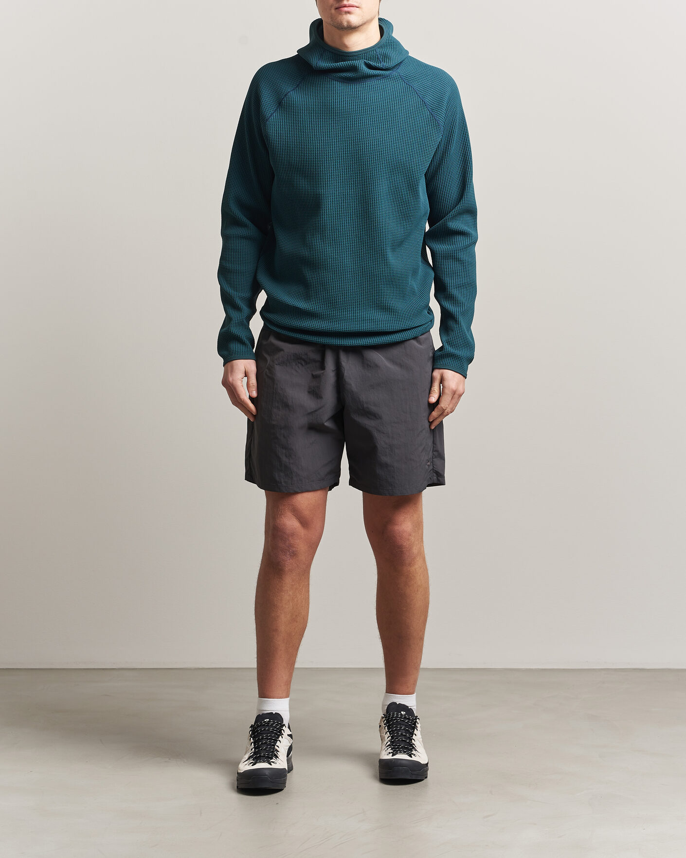 Goldwin Nylon Shorts Deep Charcoal at CareOfCarl.com