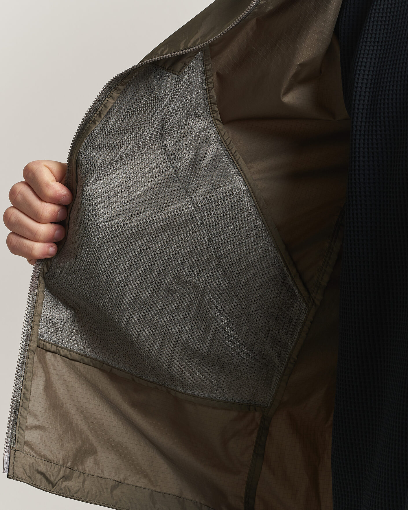 Goldwin Rip Stop Hooded Jacket Sand at CareOfCarl.com