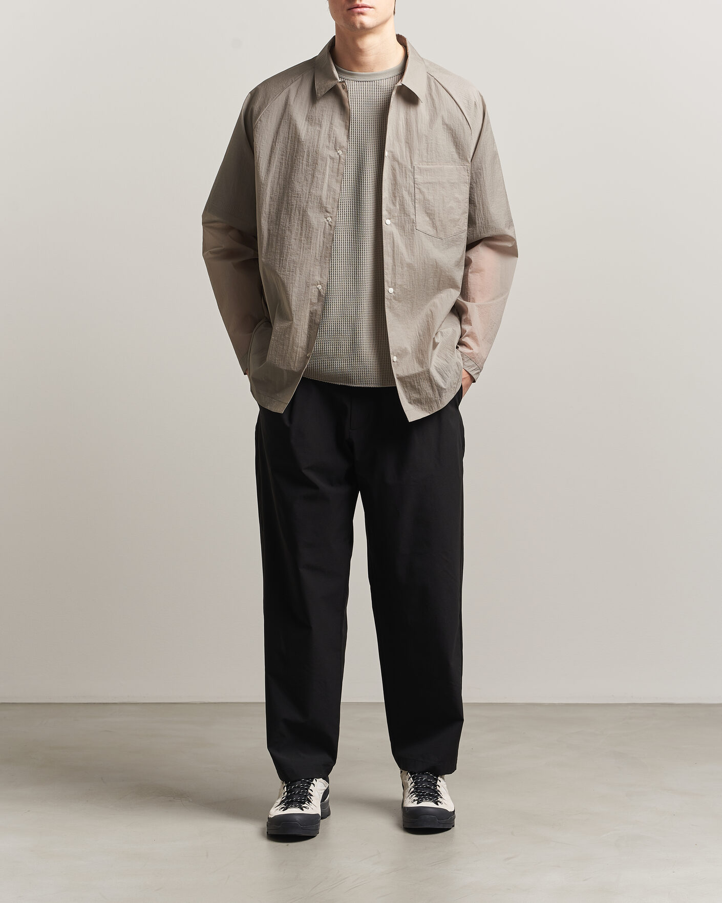 Men | Trousers | Goldwin | Tapered Light Pants Black