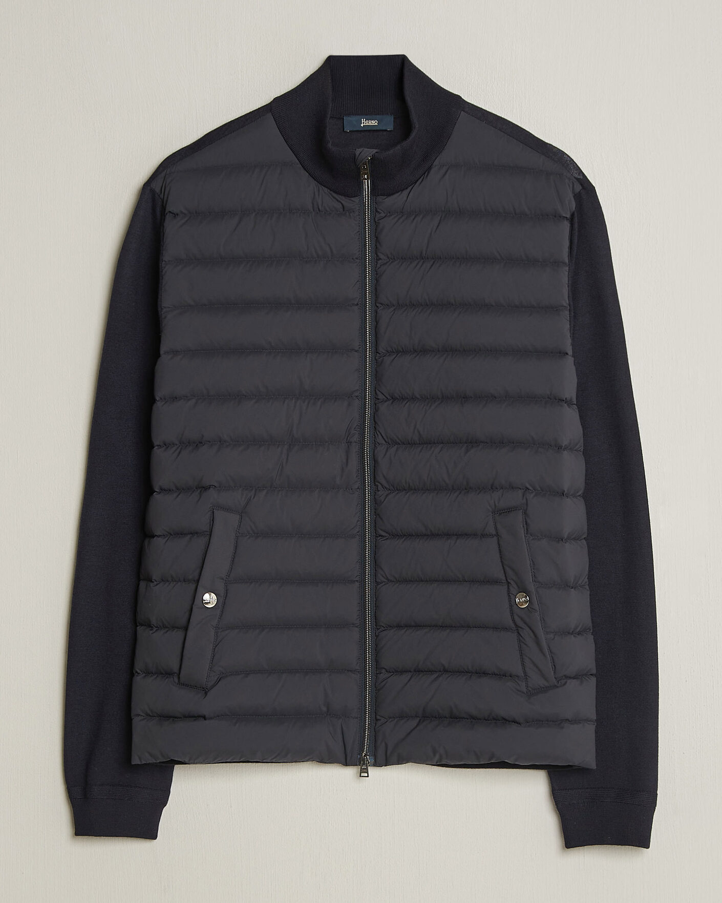 Men | Coats & Jackets | Herno | Luxury Hybrid Jacket Navy