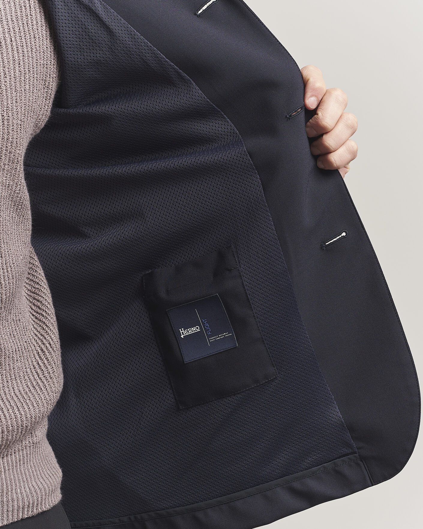 Men | Coats & Jackets | Herno | Travel Wool Chore Jacket Navy
