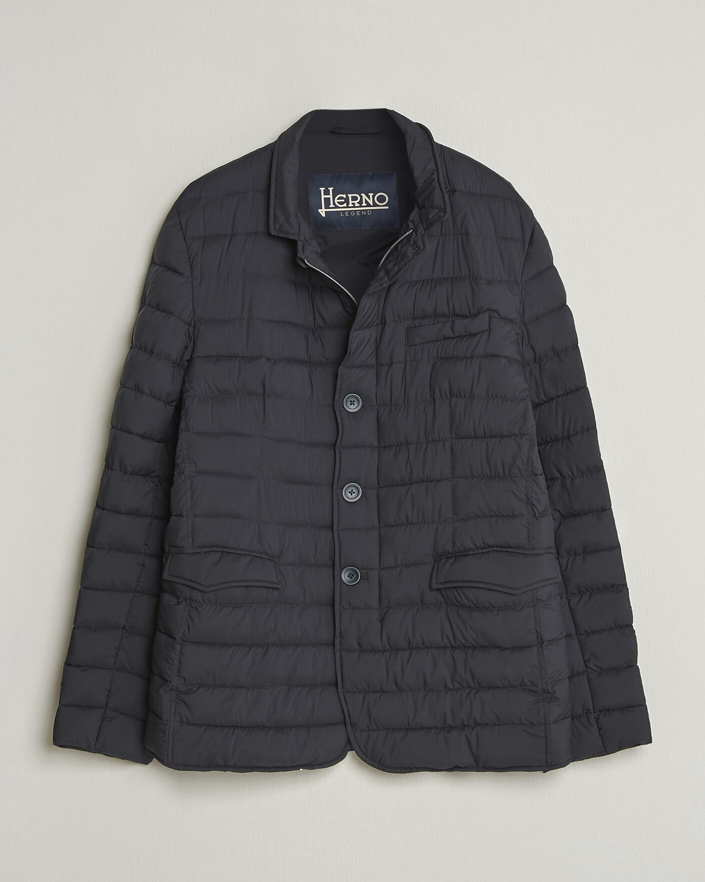Men | Coats & Jackets | Herno | Nuage Matt Nylon Blazer Navy