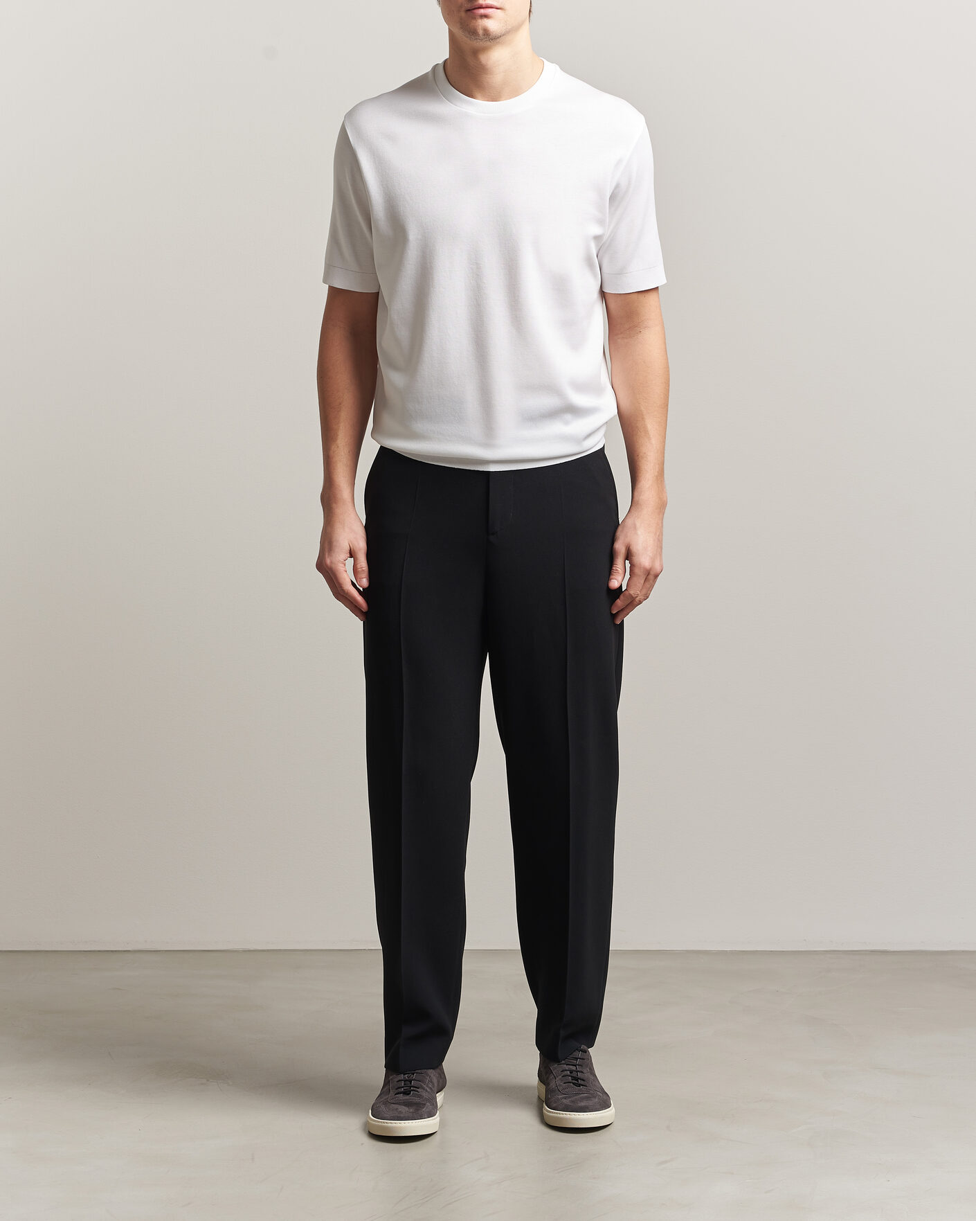 Men | T-Shirts | Herno | Micro Piquet T-Shirt White