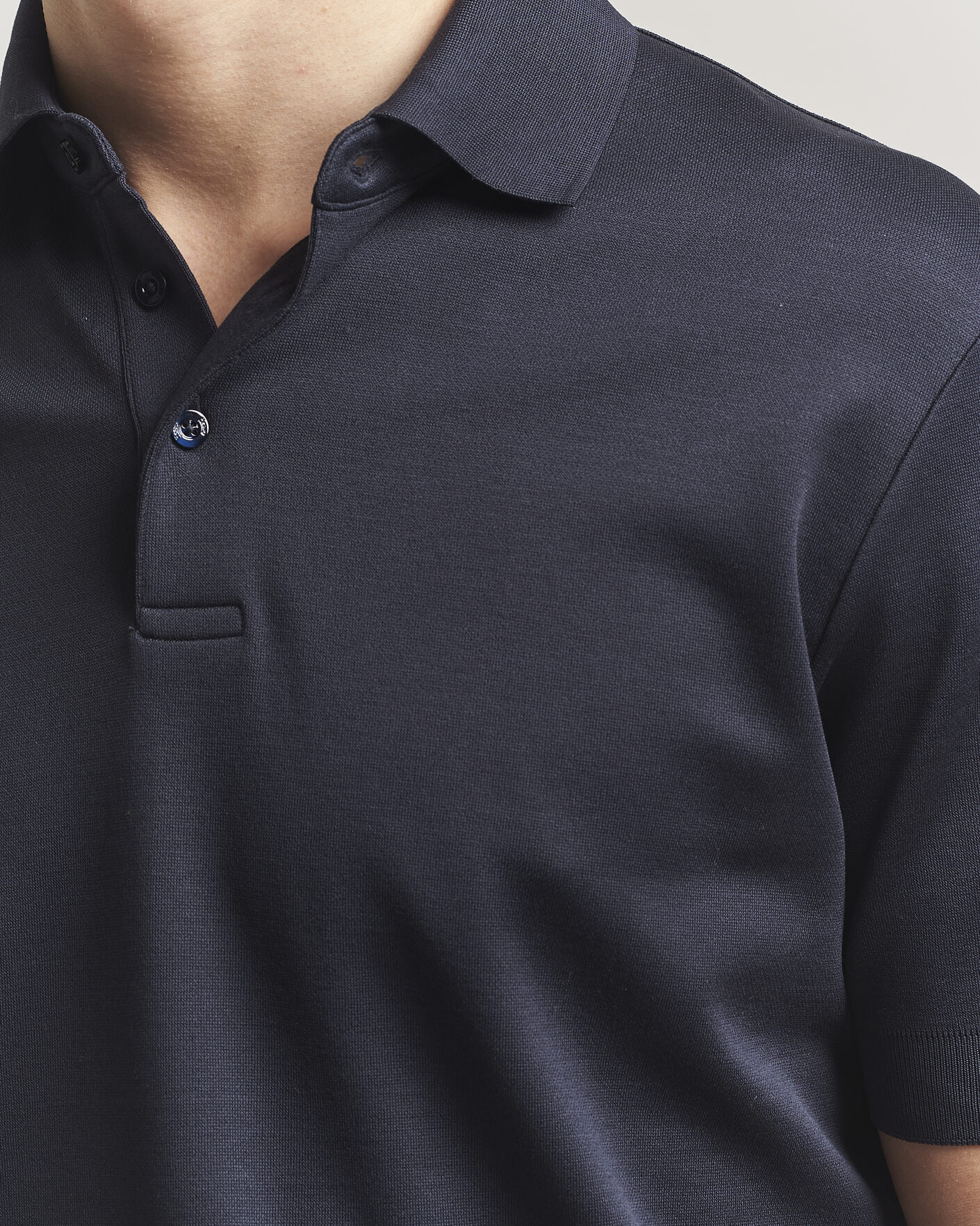 Men | Polo Shirts | Herno | Micro Piquet Polo Navy
