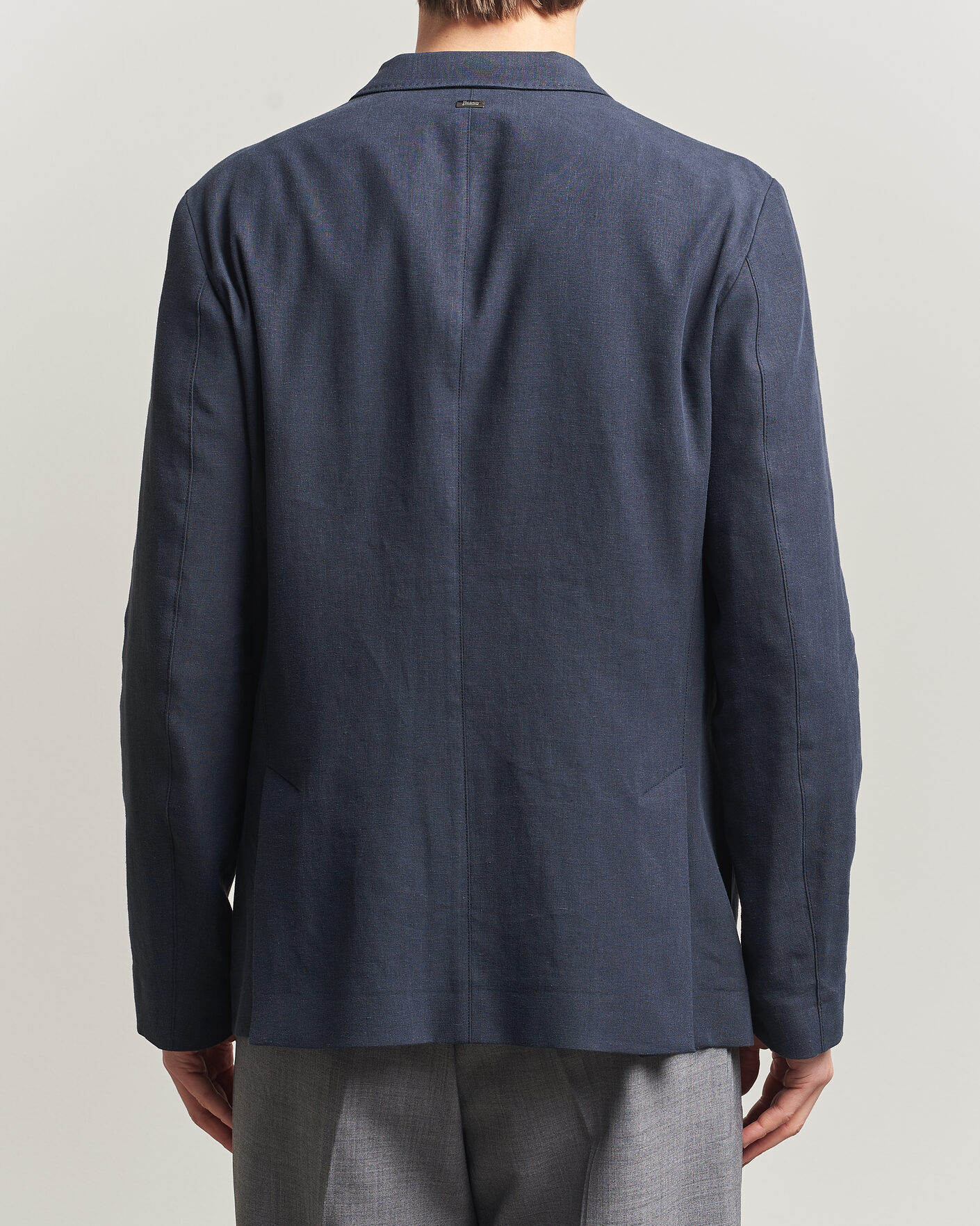 Men | Blazers | Herno | Cotton/Linen Blazer Navy