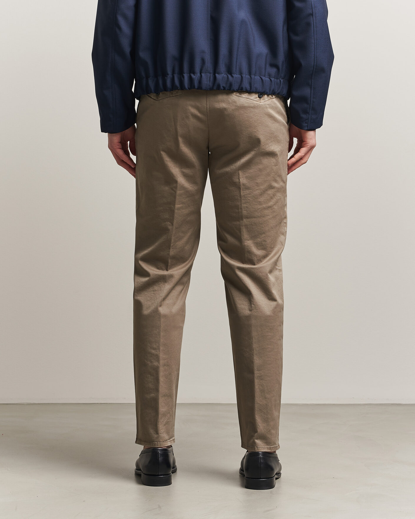Men | Trousers | Incotex | Regular Fit Garment Dyed Slacks Brown