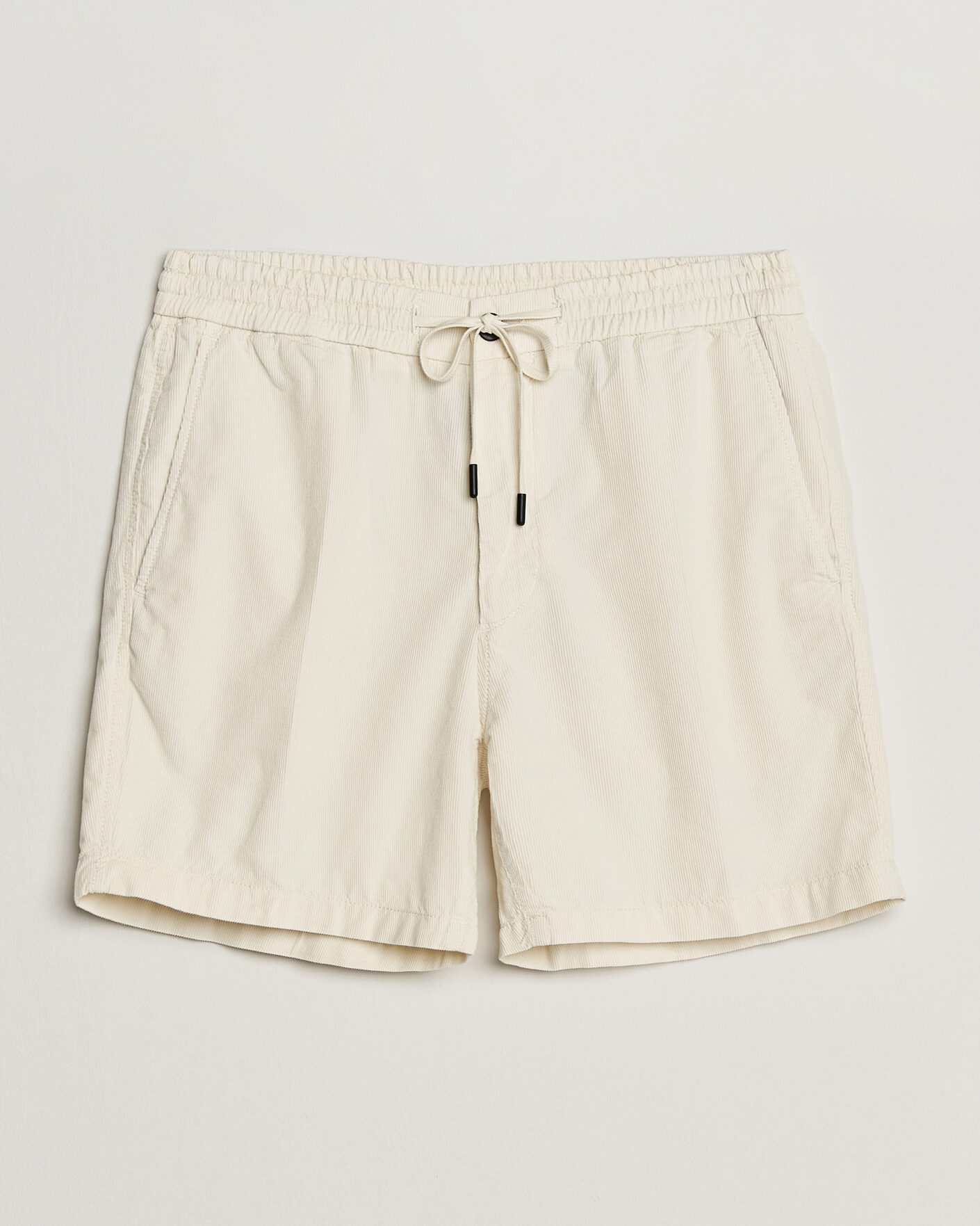 Men | Shorts | Incotex | Baby Corduroy Drawstring Shorts Off White