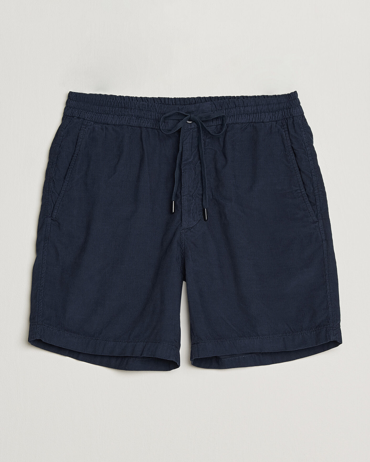 Men | Shorts | Incotex | Baby Corduroy Drawstring Shorts Navy