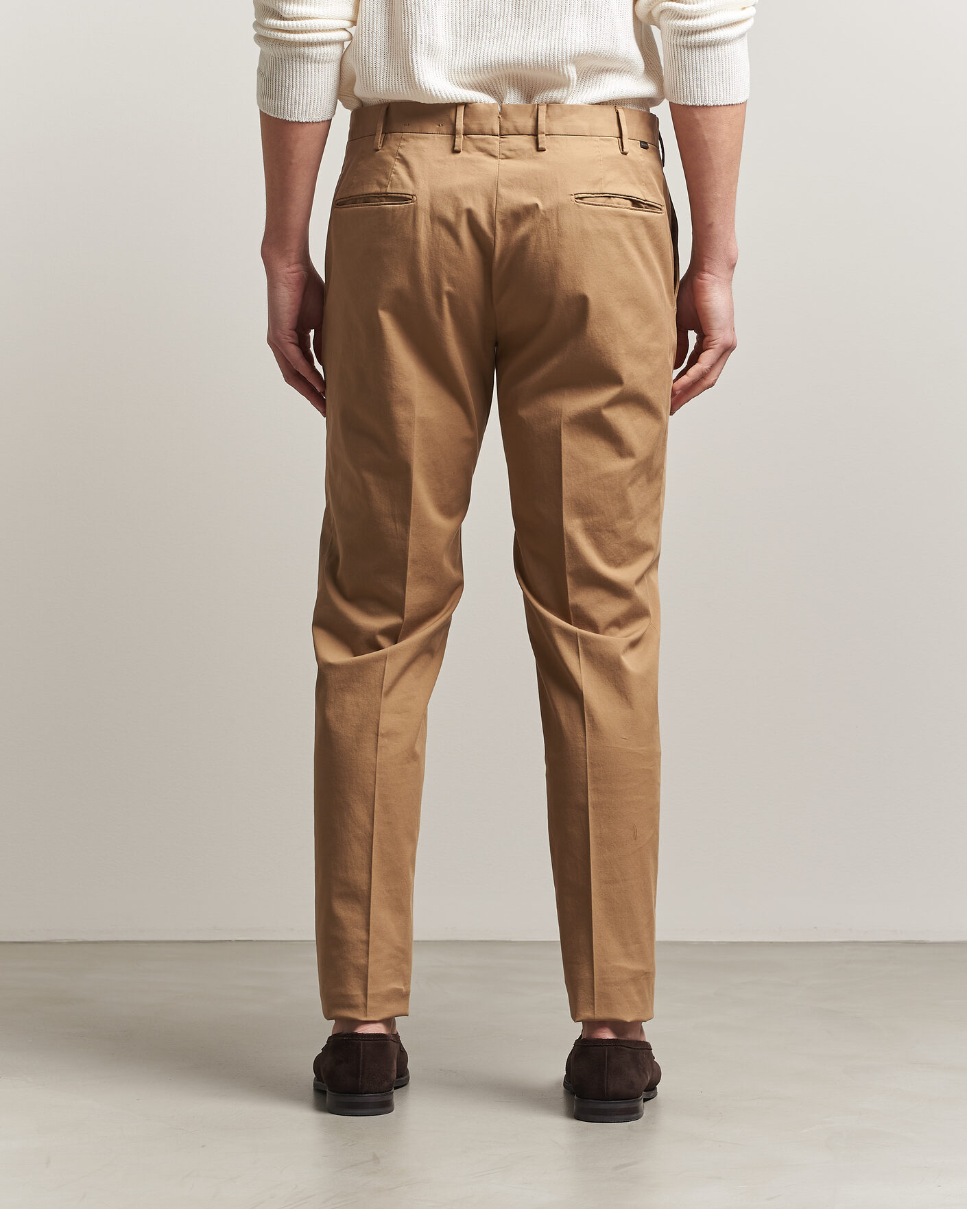 Men | Trousers | Incotex | Slim Fit Comfort Chinos Khaki