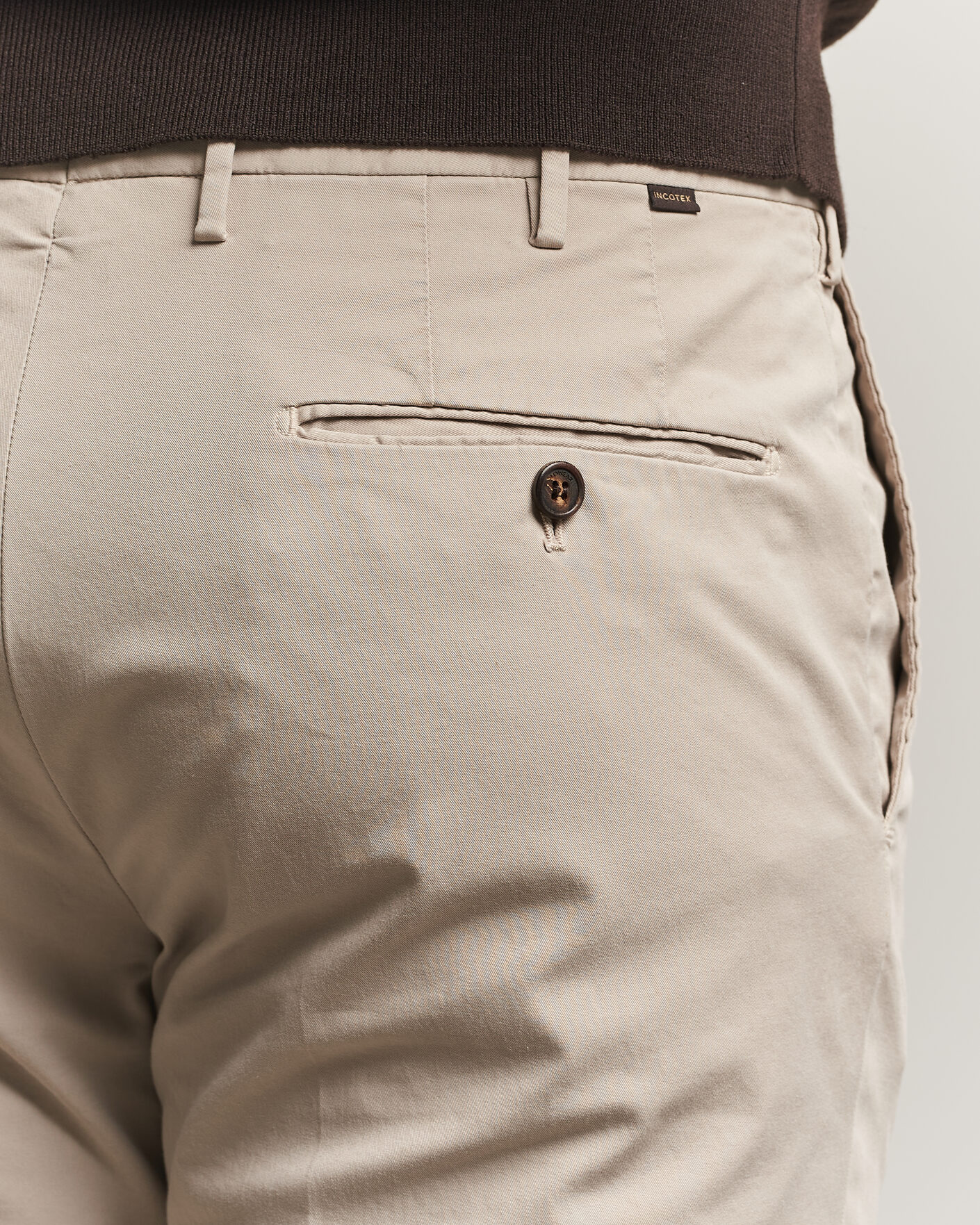 Men | Trousers | Incotex | Regular Fit Comfort Chinos Sand